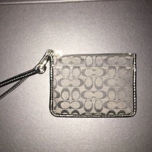 Black coach coin purse
